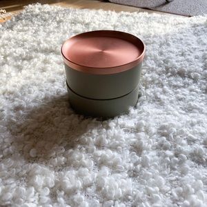 Copper and concrete stacked jewelry box